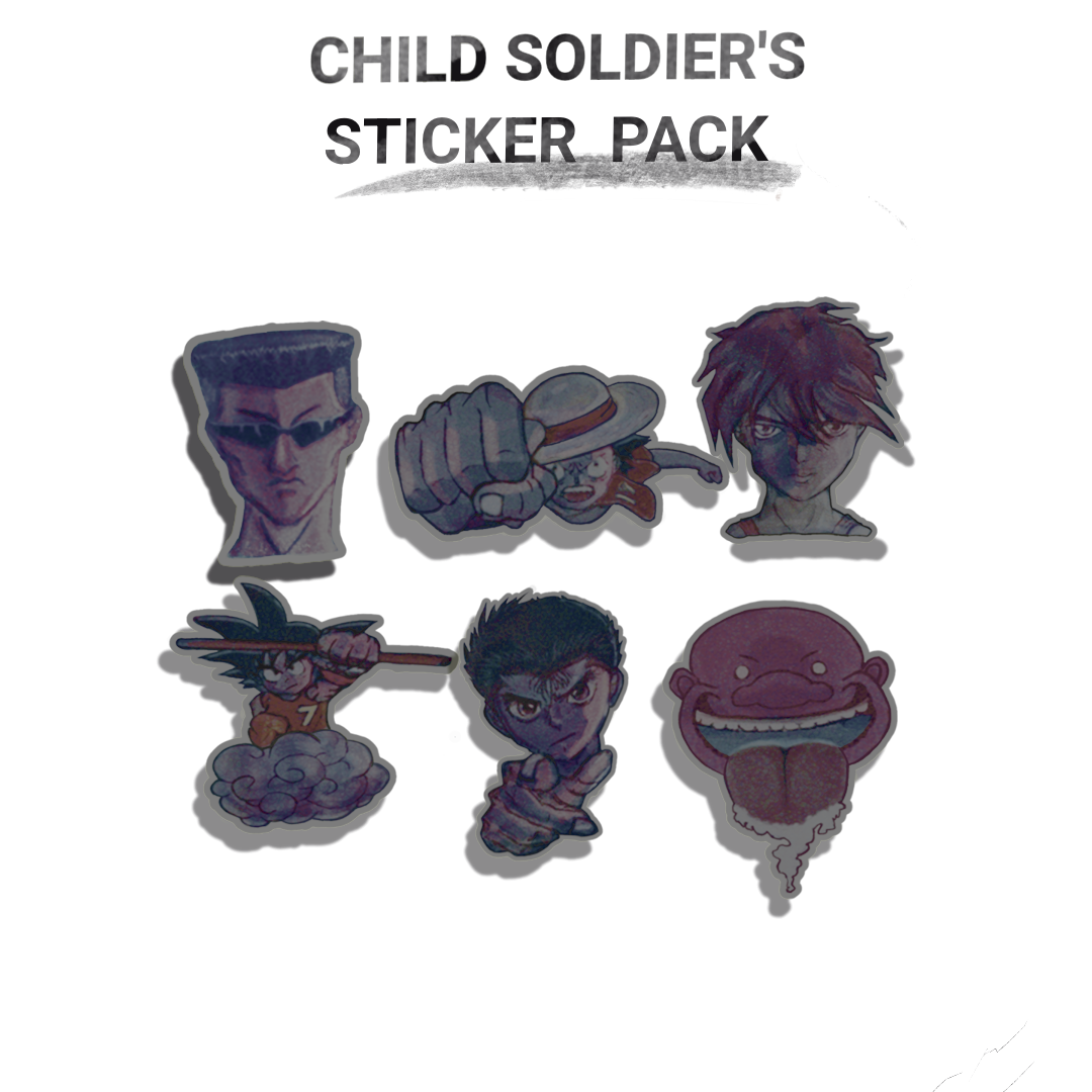 Child soldiers sticker pack